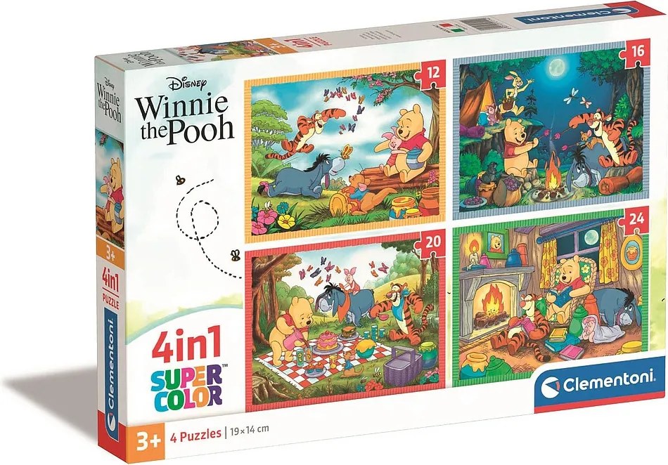 Disney Micimackó Fun Days Forever 4 az 1-ben puzzle Clementoni