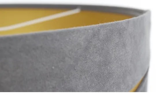 Csillár zsinóron SWING 1xE27/60W/230V szürke/arany