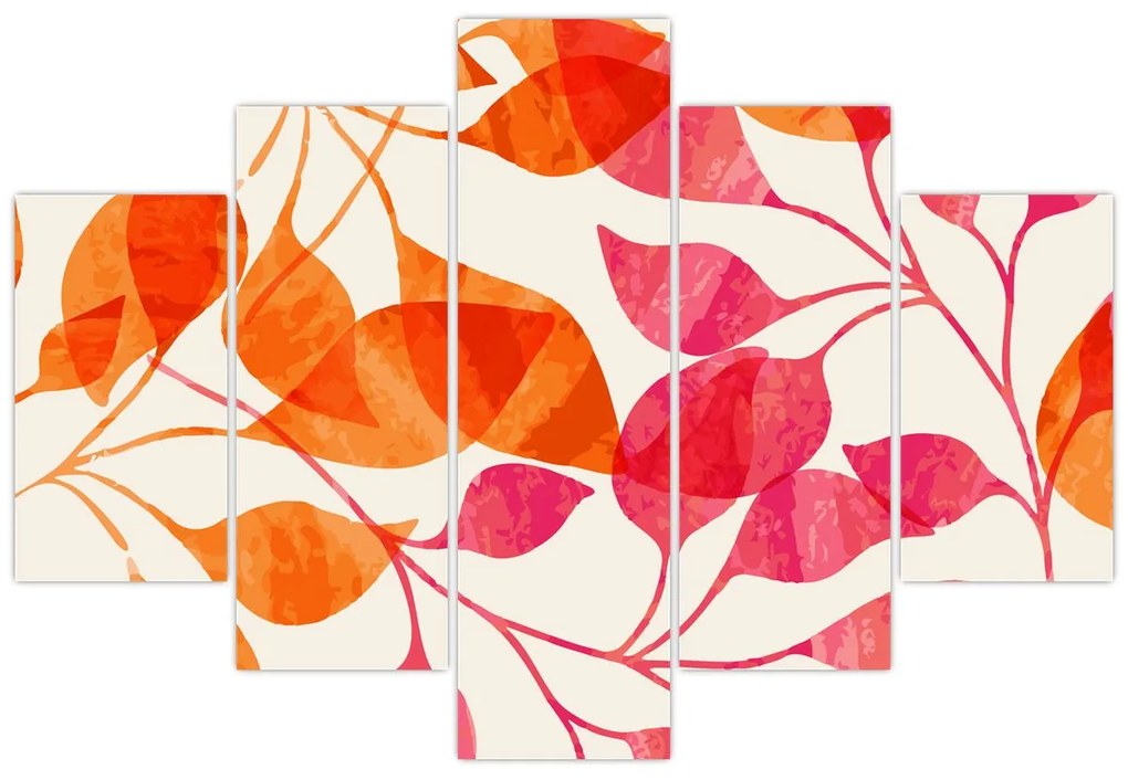 Kép - Narancssárga levelek (150x105 cm)