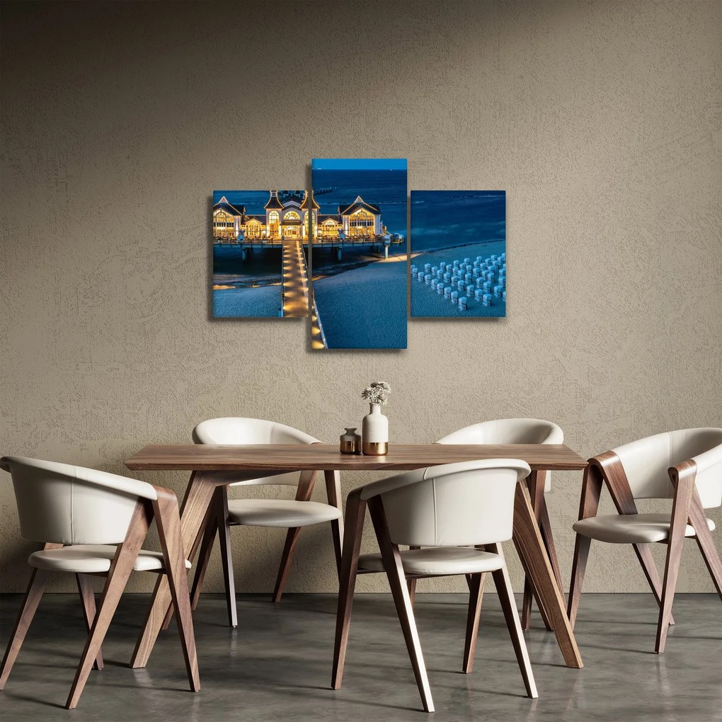 Kép - szalloda a tengerparton (90x60 cm)