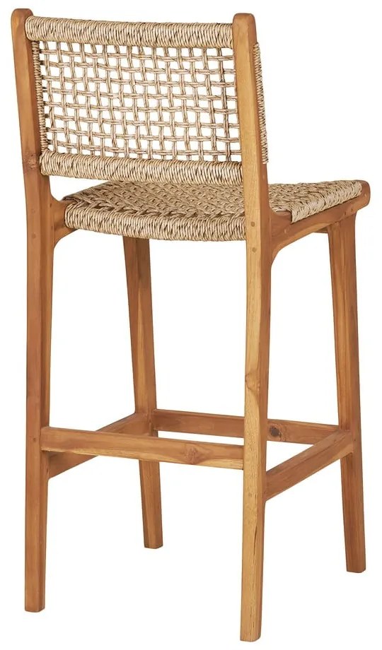 Natúr színű teakfa bárszék (ülésmagasság 60 cm) Derby – House Nordic