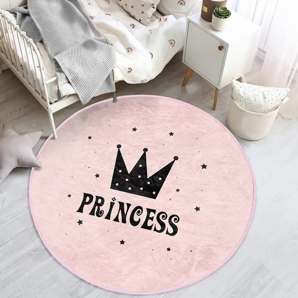 Rózsaszín gyerek szőnyeg ø 120 cm Comfort – Mila Home