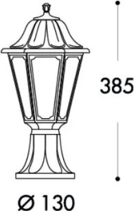 ELSTEAD FMGMIKROLOTANNABK MIKROLOT Klasszikus Kültéri Állólámpa Fekete E27 IP55