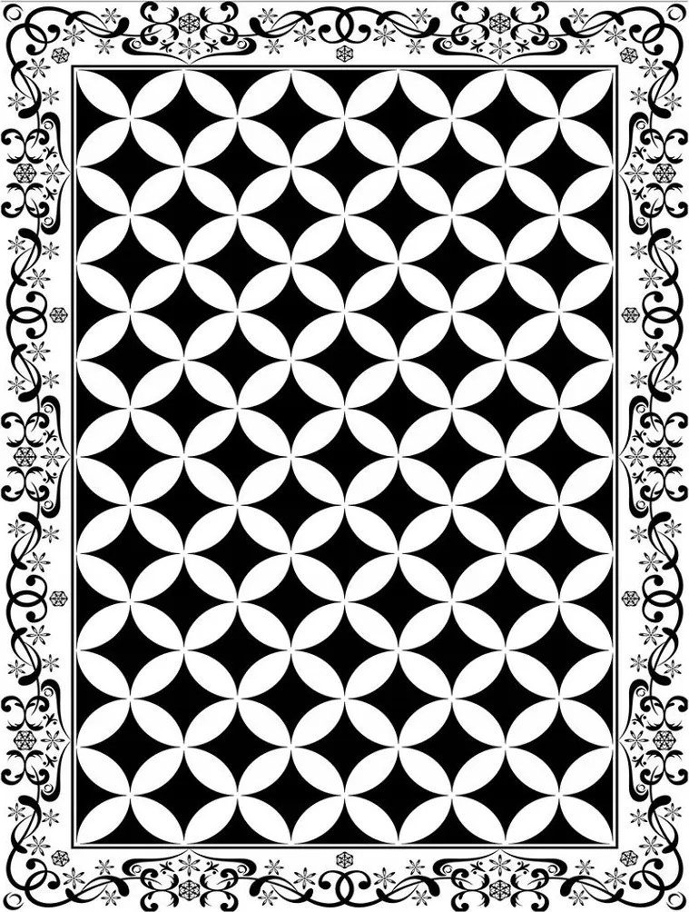 Fotótapéta Geometrikus absztrakt kör virágok csillagok 206x275 +ragasztó