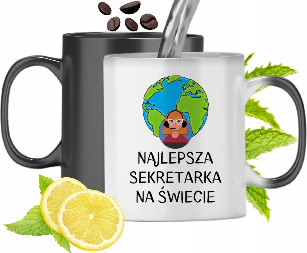 Mágikus Bögre Titkárnőnek Színváltós, fényképes nyomattal