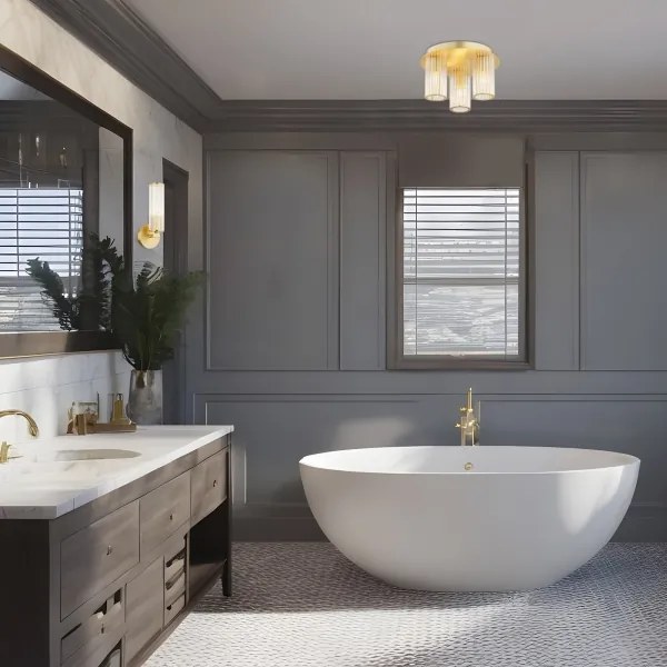 Argon 8497 - Fali lámpa HAMPTON 1xE14/7W/230V arany