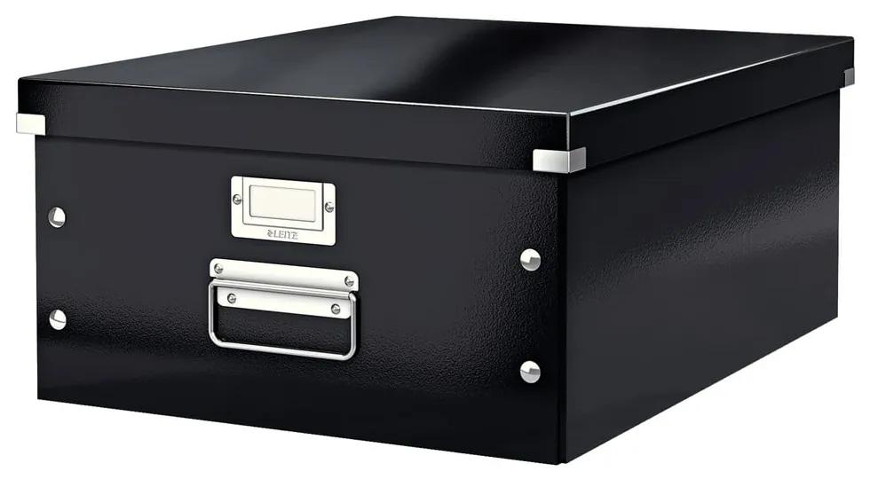 Universal fekete tárolódoboz, hossz 48 cm - Leitz