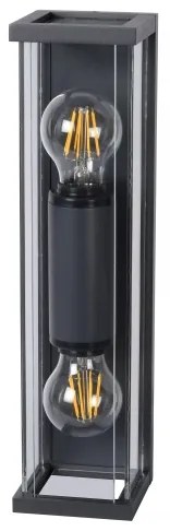 Lucide 27885/02/30 - Kültéri fali lámpa CLAIRE 2xE27/15W/230V IP54