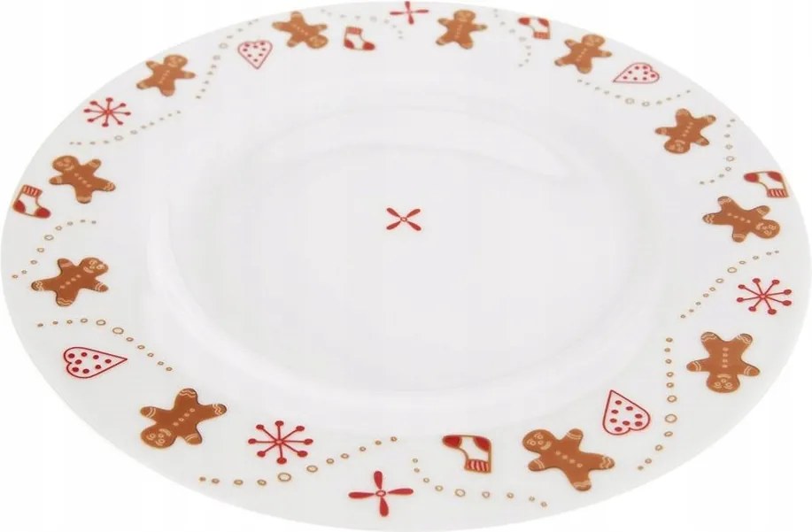 Karácsonyi Desszert Tányér Dekoratív Karácsonyi Dekoráció 20 cm