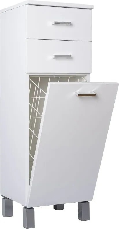 Viva STYLE Fürdőszoba ÁLLÓSZEKRÉNY 100 szennyestartós - 2 fiók - 35 x 33 x 100 cm