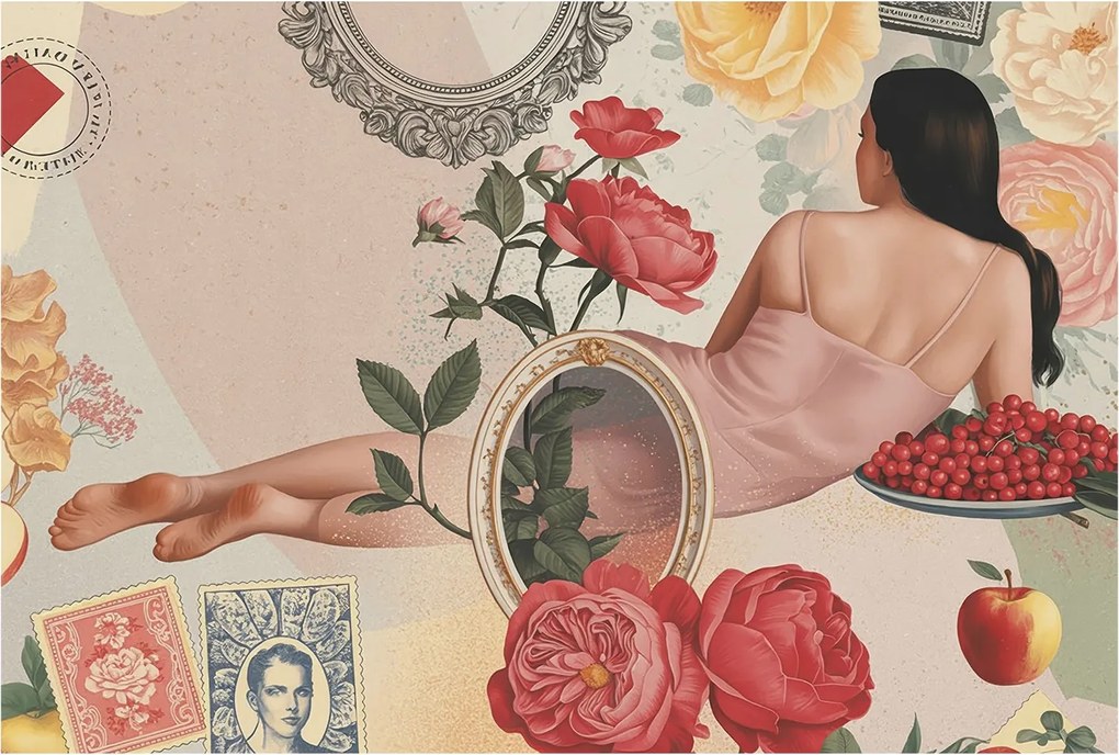 Flizelin fotótapéta Flizelin Design Virágos elegancia 104x70