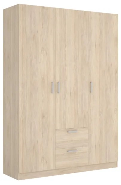 MAXIS 2 ruhásszekrény, 150x215x52, természetes