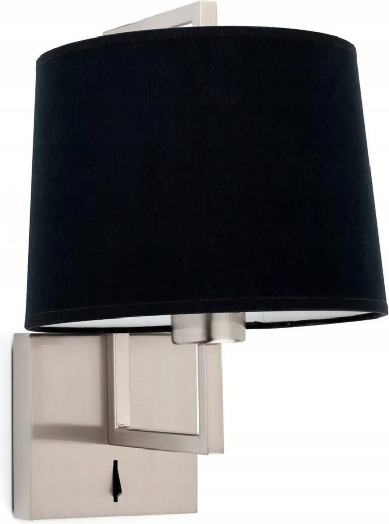 Faro Frame fali lámpa, matt nikkel/fekete, E27, Nahtrang dizájn