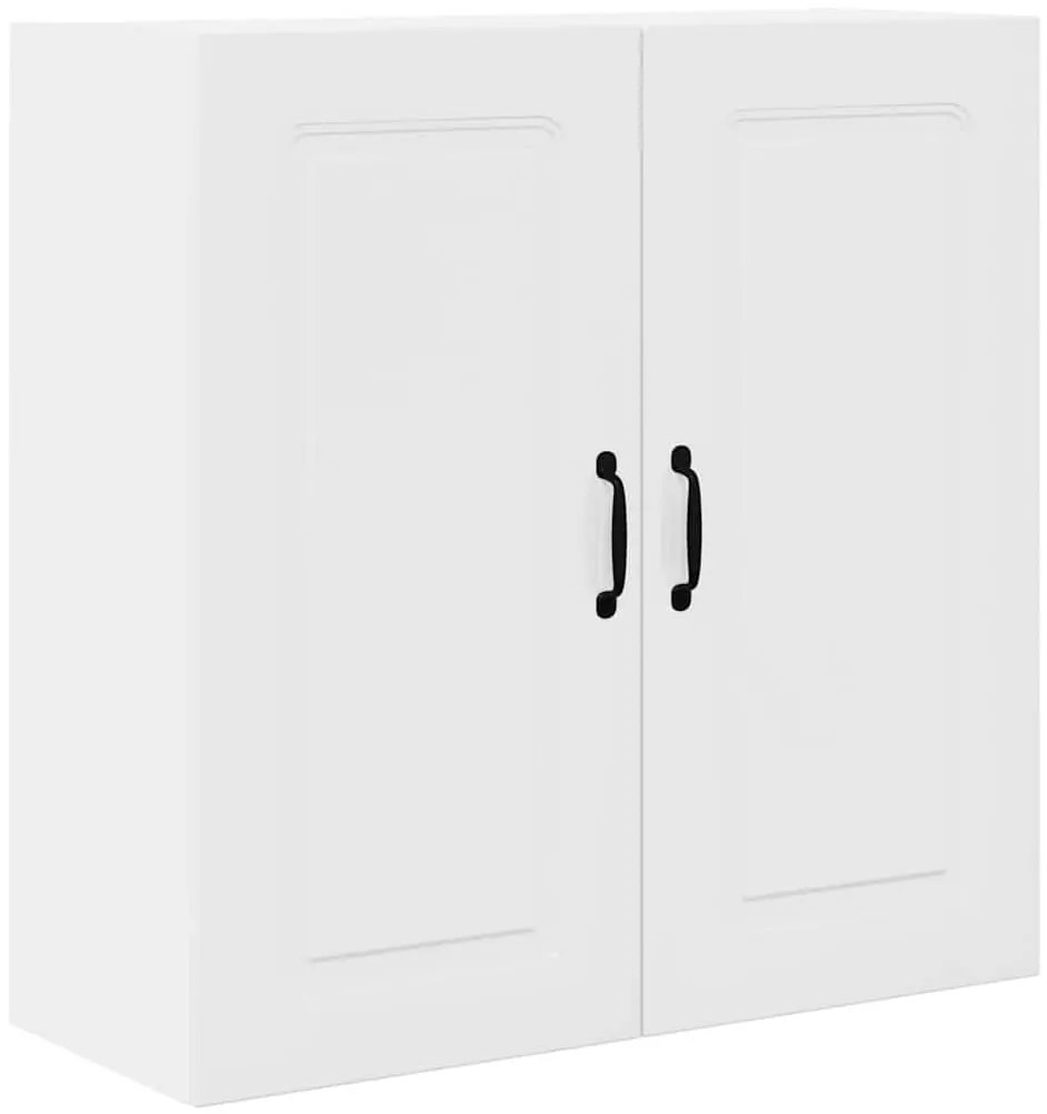 Fali konyhaszekrény Magas Fényű Fehér 80 x 31 x 80 cm Faanyag