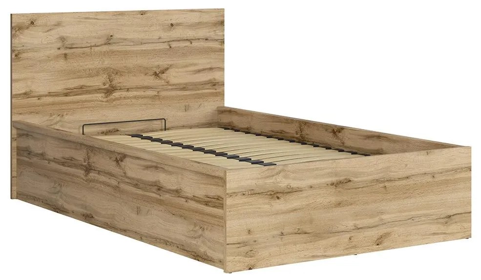 Egyszemélyes ágy 120 cm Tetrix 6 (wotan tölgy) (ágyráccsal) (tárolóhellyel). 1098487
