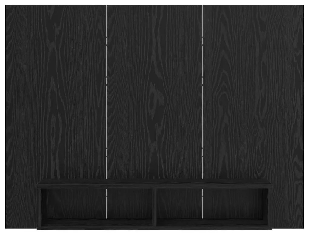 Fali TV Szekrény Musta tammi 120 x 23.5 x 90 cm Faanyag