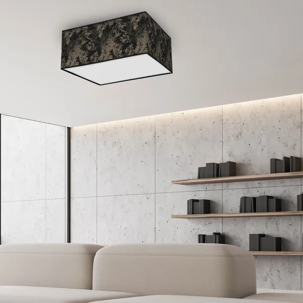 Mennyezeti lámpa SATINO 2xE27/60W/230V fekete/arany