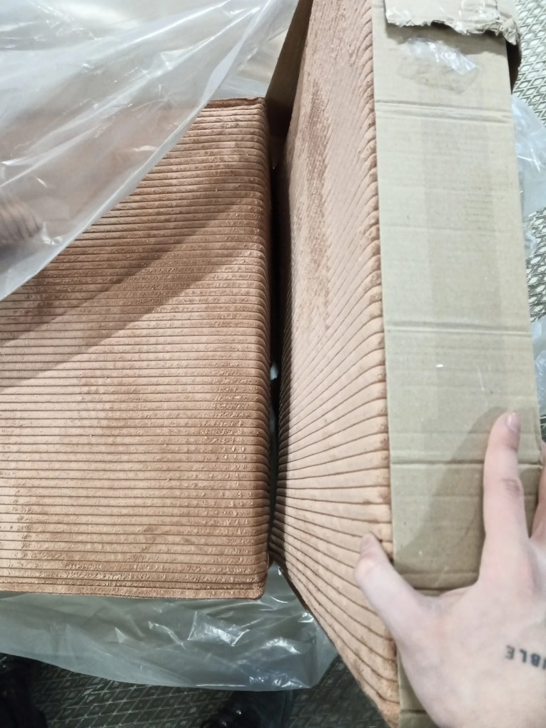 AKCIÓ Terrakotta sarokkanapé SMART COSARO, kétoldalas + 2 díszpárna INGYENESEN II. osztály