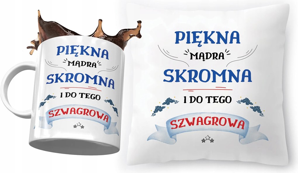 Sógornői párna bögre szett Ajándék fényképes nyomtatással