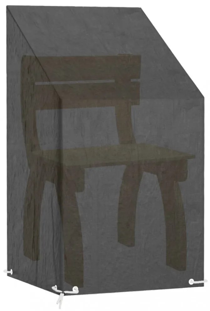 polietilén kerti szék huzat 8 fűzőlyukkal 65 x 65 x 80/120 cm