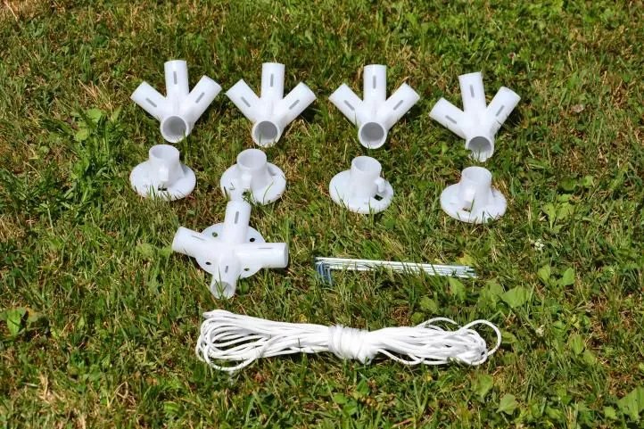 GARTHEN Kerti sátor zöld 3 x 3 m + 2 oldalfal