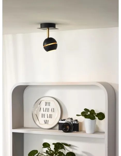 Lucide 77975/05/30 - LED spotlámpa BINARI 1xLED/5W/230V fekete