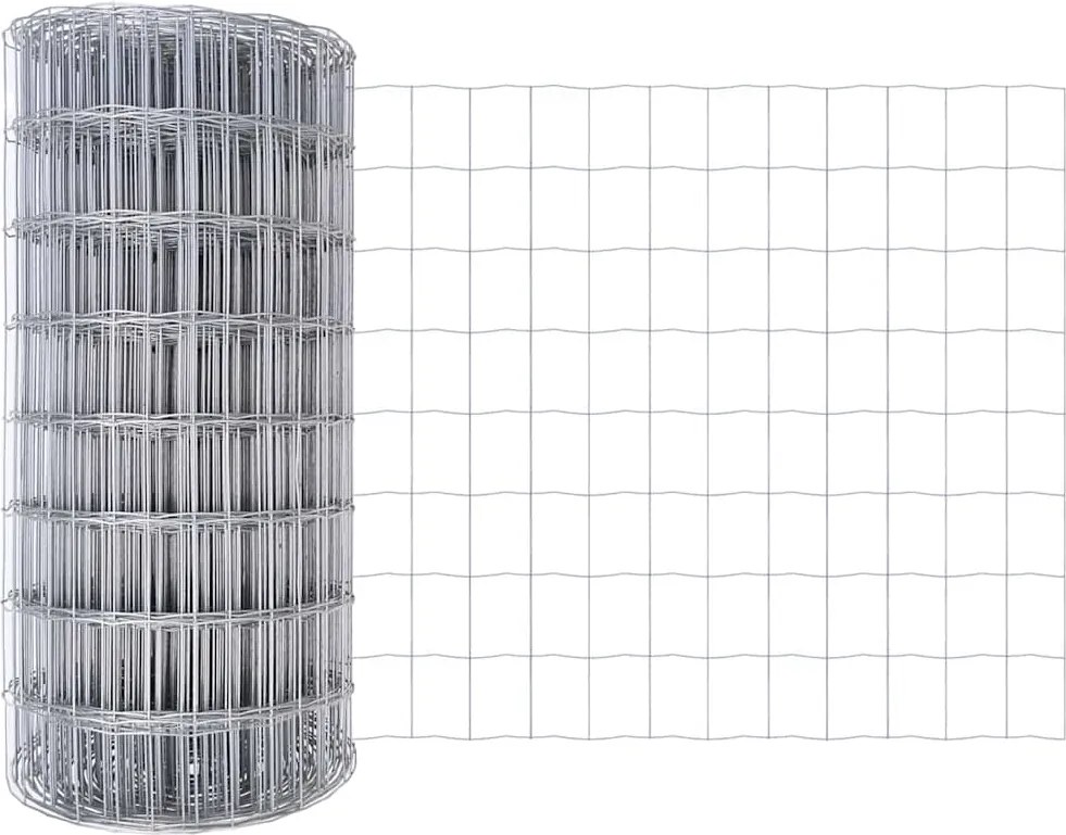 vidaXL Európai Kerítés 0,4 x 25 m PVC-bevonatú vas