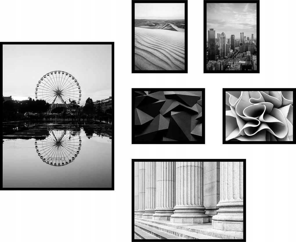 Poszterek 6db-os falikép kompozíció szett