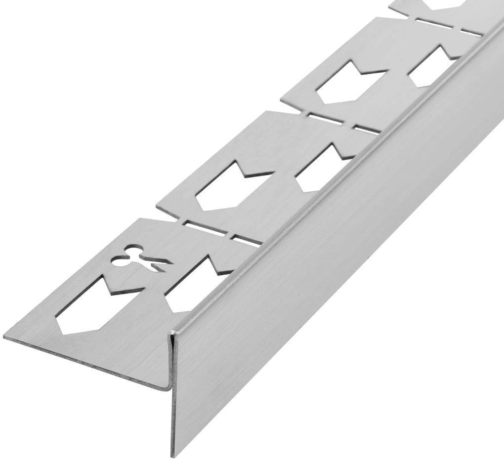 Lejtéskialakító szegély épített zuhanyhoz 140cm Brush nickel