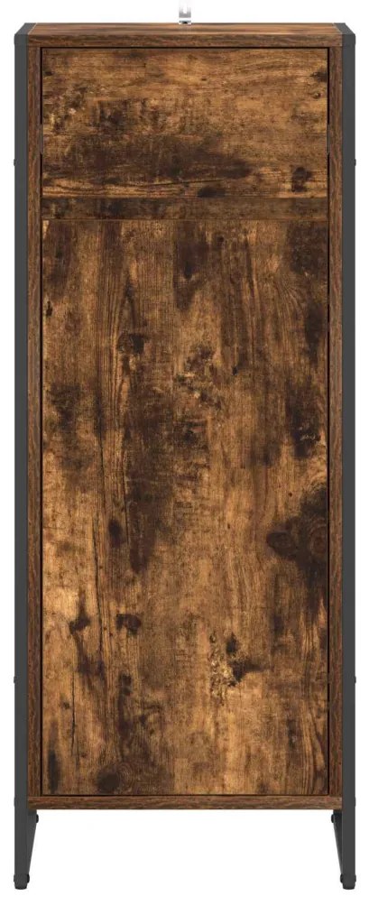 vidaXL Fürdőszoba Székény Füstös tölgy 40 x 30 x 100 cm Faanyag