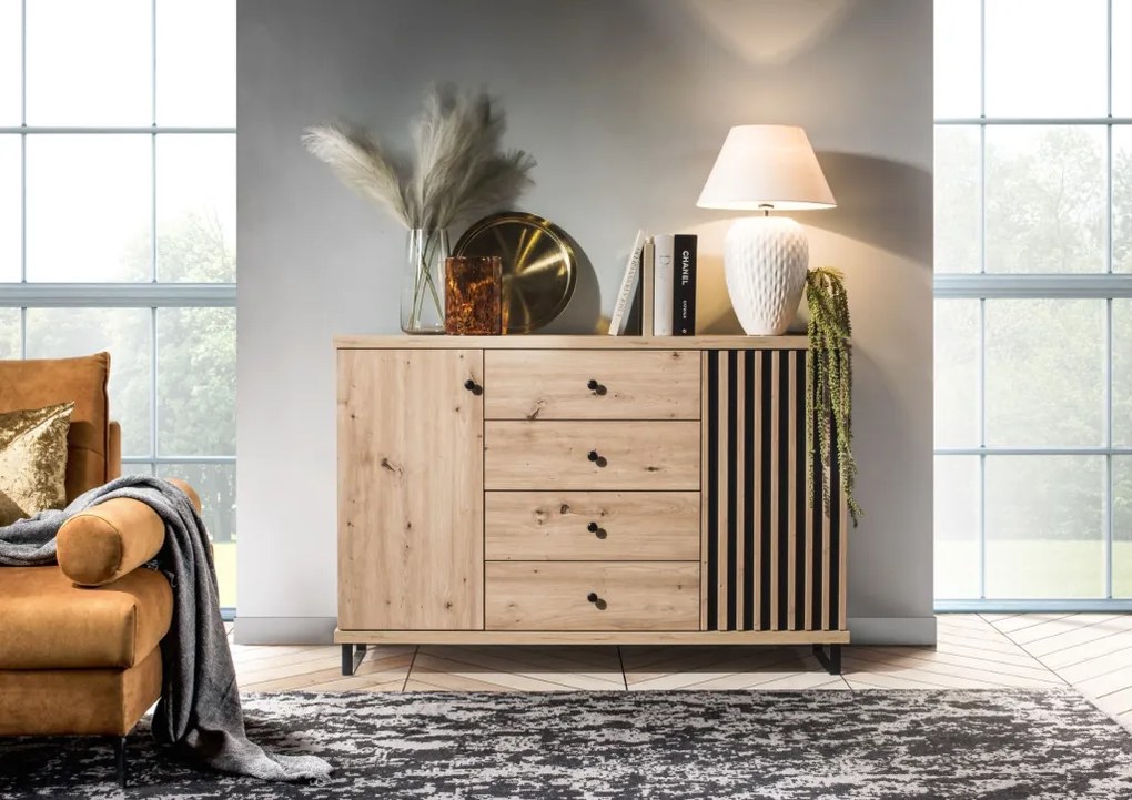 KOMODA 4S2D MODERNO C-4 DĄB ARTISAN