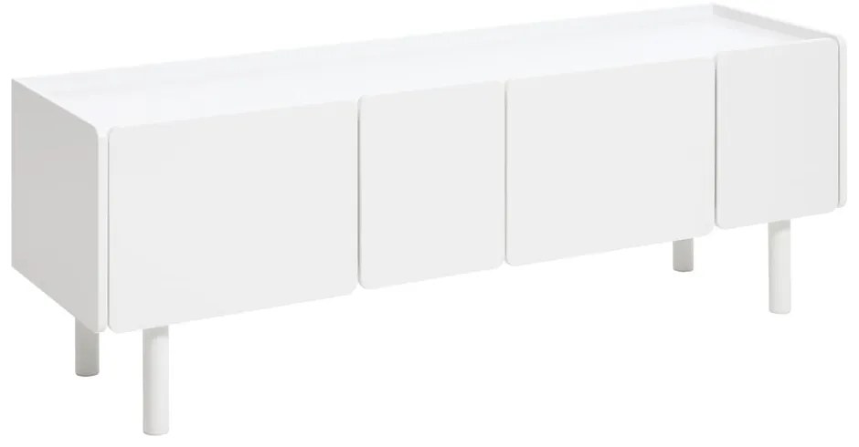 Fehér TV-állvány 160x55x45 cm Bera – Unique Furniture