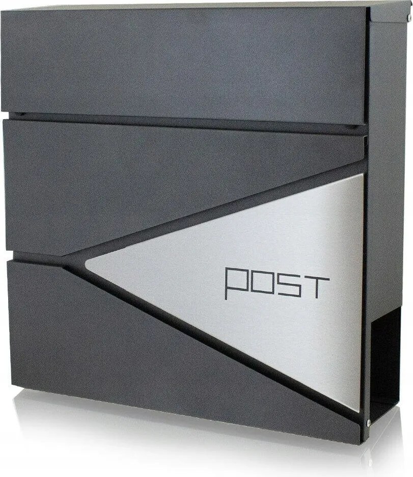 Postaláda Újságtartóval, Grafit-acél