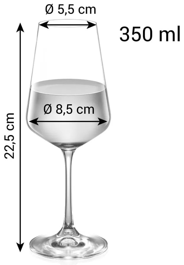 Borospohár szett 6 db-os 350 ml Giorgio – Tescoma