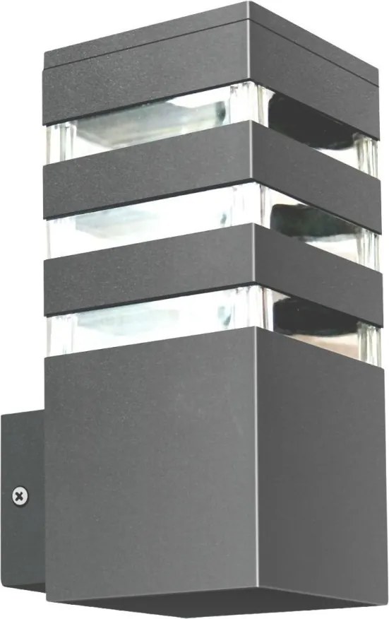 LED RGBW dimmelhető kültéri fali világítótest TEKSAS 1xE27/9W/230V IP44 antracit