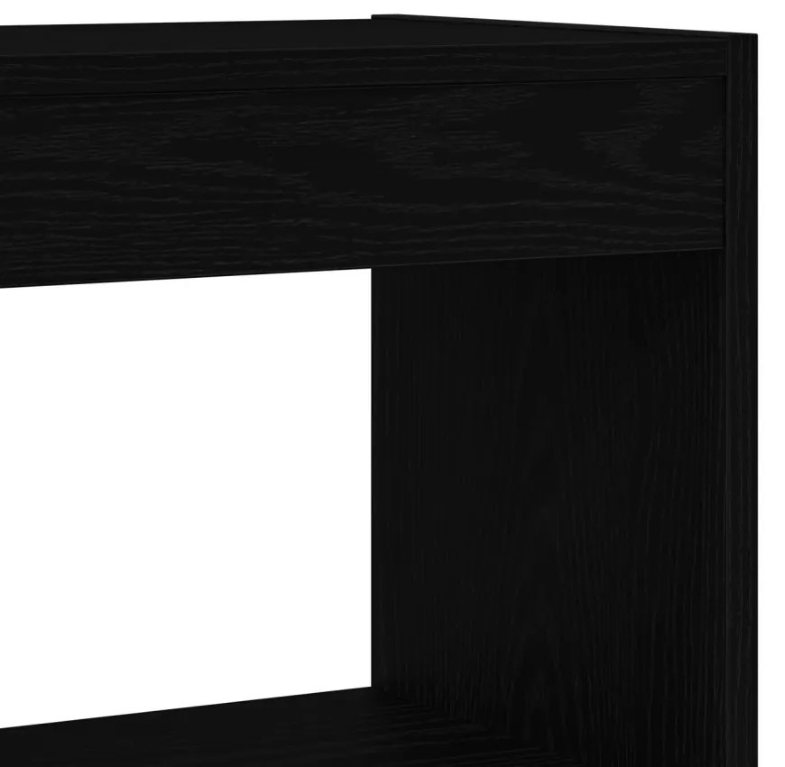 Fekete Tölgy Könyvespolc Fekete tölgy Szerelt fa 80 x 30 x 198 cm