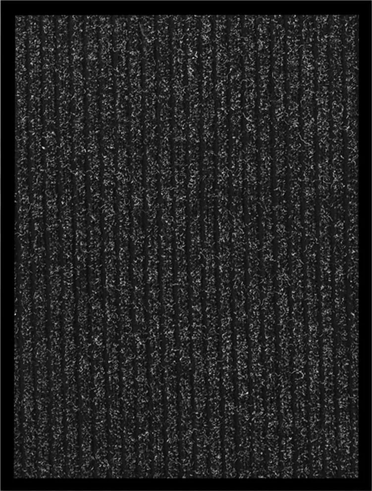 vidaXL antracitszürke csíkos lábtörlő 40 x 60 cm