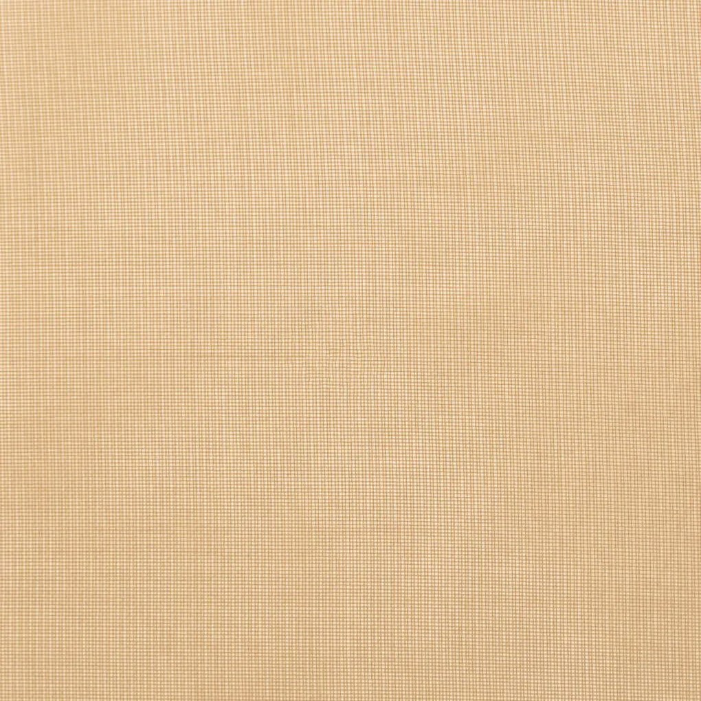 2 db homokszínű fátyolfüggönyök hurokkal 140x175 cm