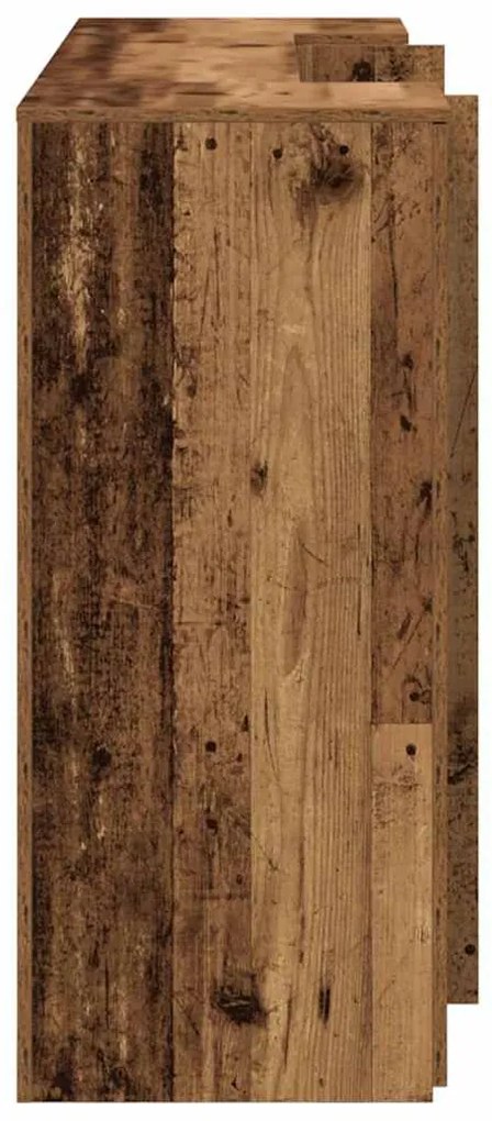 recepciós pult antik fa 180x50x103,5 cm szerelt fa