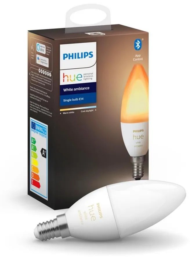 LED Szabályozható izzó Philips Hue WHITE B39 E14/5,2W/230V 2200K - 6500K