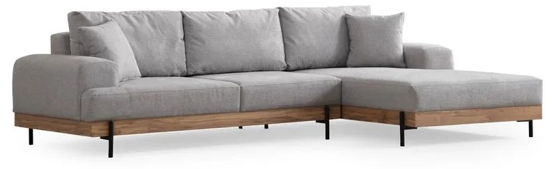 Sarokkanapé Eti Oak Jobbos - Szürke
