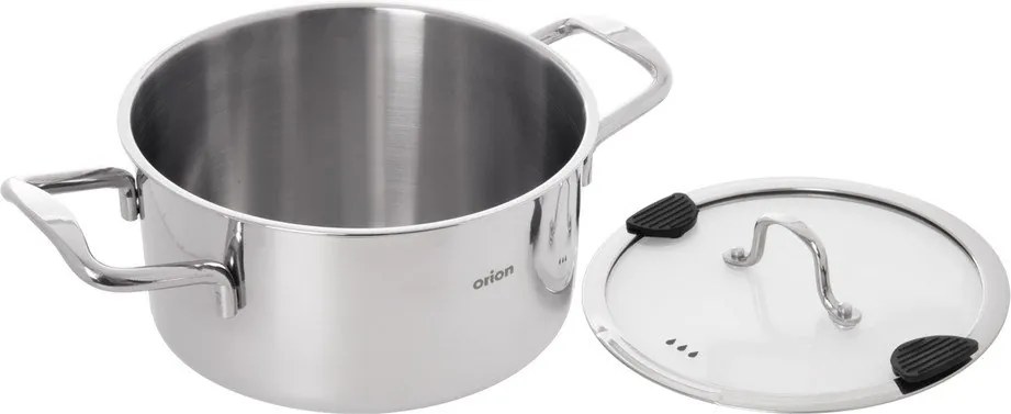 Rozsdamentes acél lábas fedővel 3 l Venice – Orion