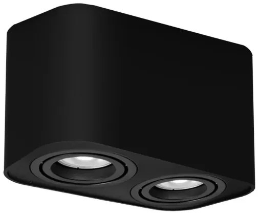 Rabalux 2053 - Spotlámpa KOBALD 2xGU10/42W/230V fekete