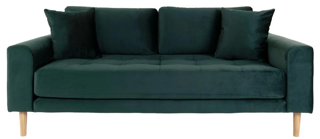 LIDO zöld bársony kanapé