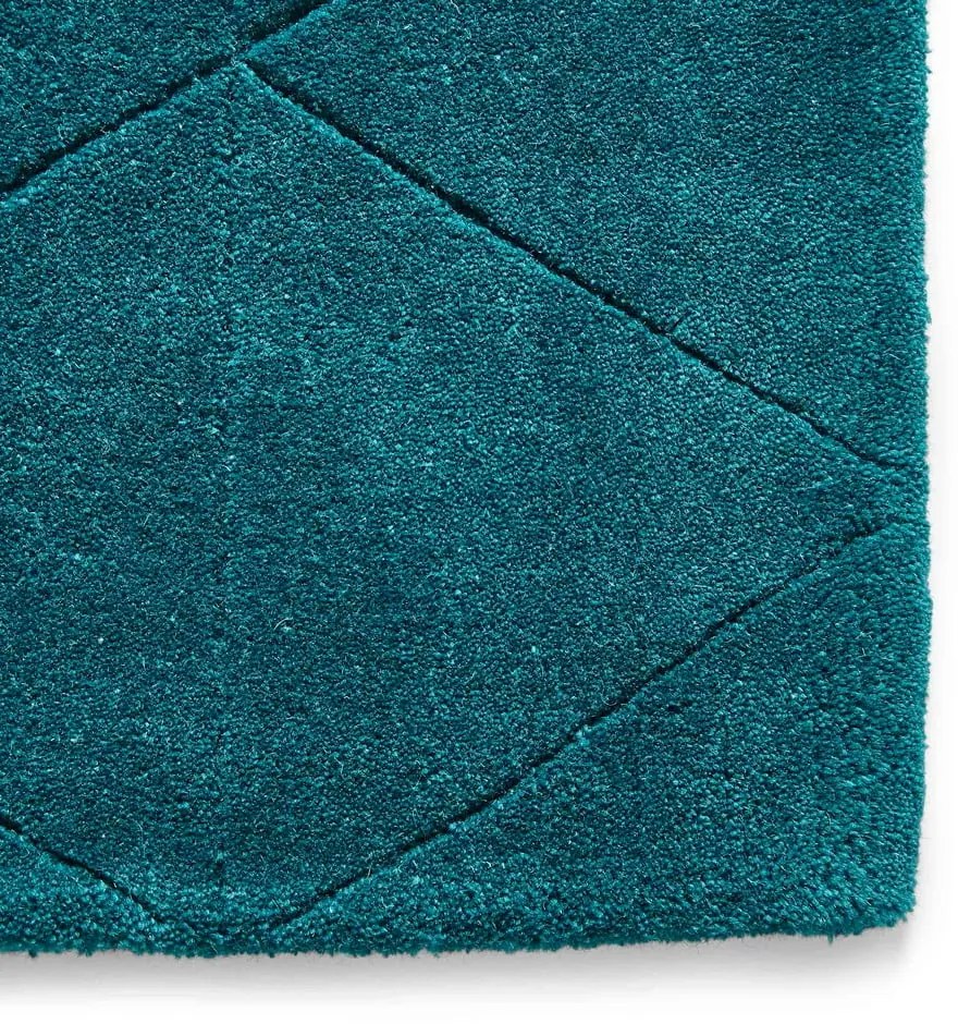 Kasbah smaragdzöld gyapjú szőnyeg, 150 x 230 cm - Think Rugs