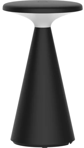 PAROS LED asztali lámpa, 1,8W, 5V USB, 1800 mAh, IP44, fekete, dimmelhető