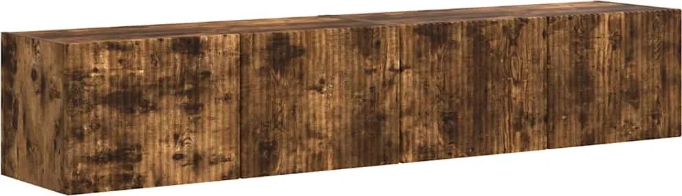 vidaXL TV Fali Szekrény 2 pcs Füstölt tölgy 60 x 31 x 29.5 cm Faanyag