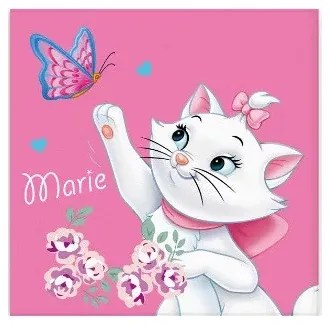 Disney Marie cica Butterfly kéztörlő, arctörlő, törölköző 30x30cm