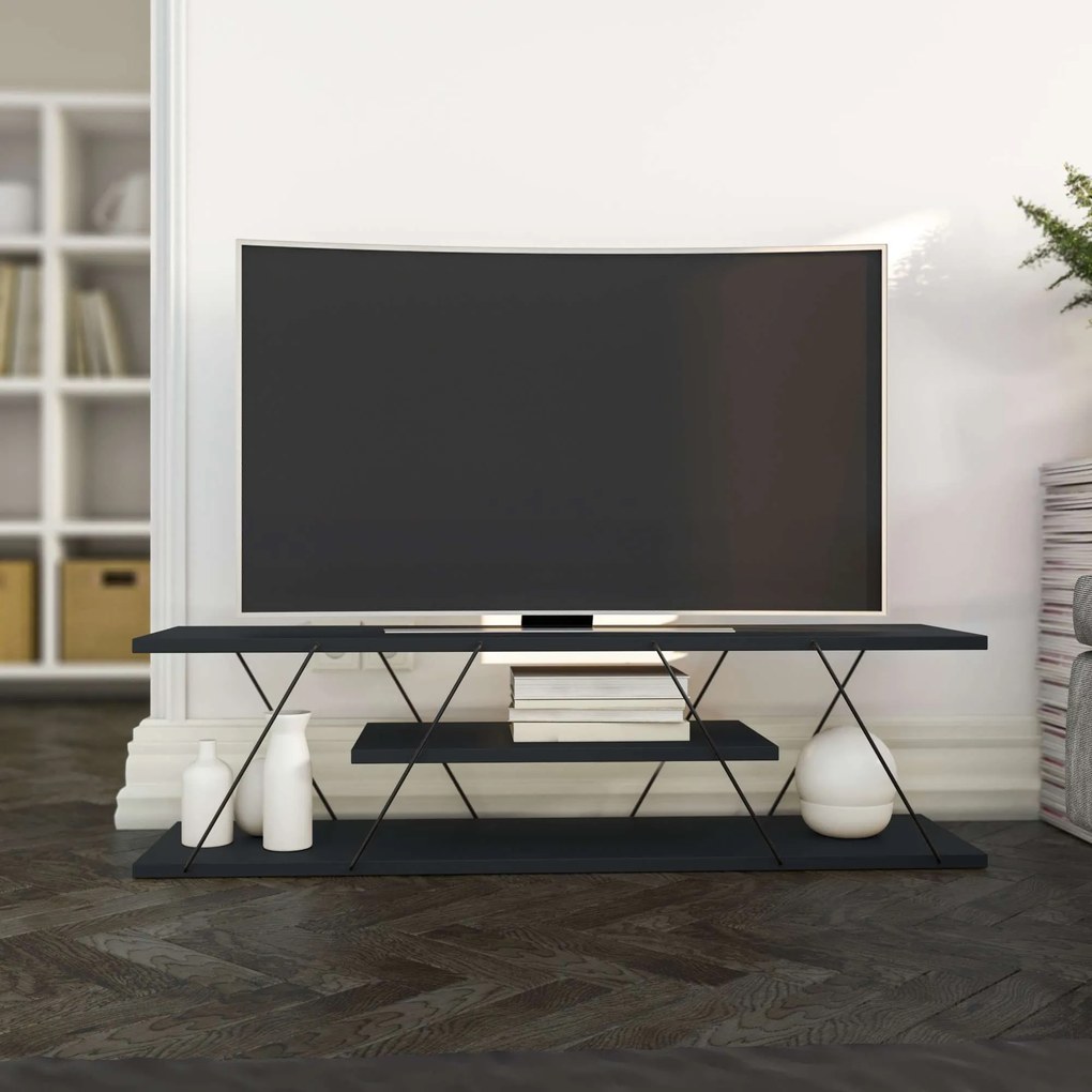 TV szekrény Canaz v2 - Antracit, Grey