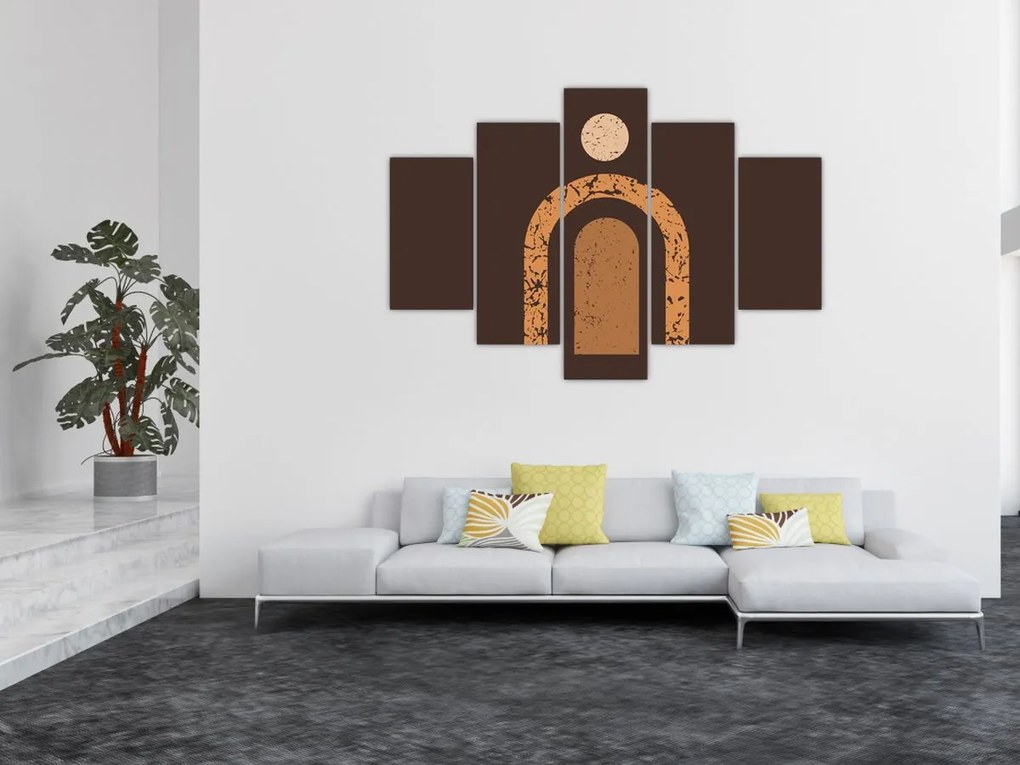 Kép - Narancssárga ívek N⁰3 (150x105 cm)